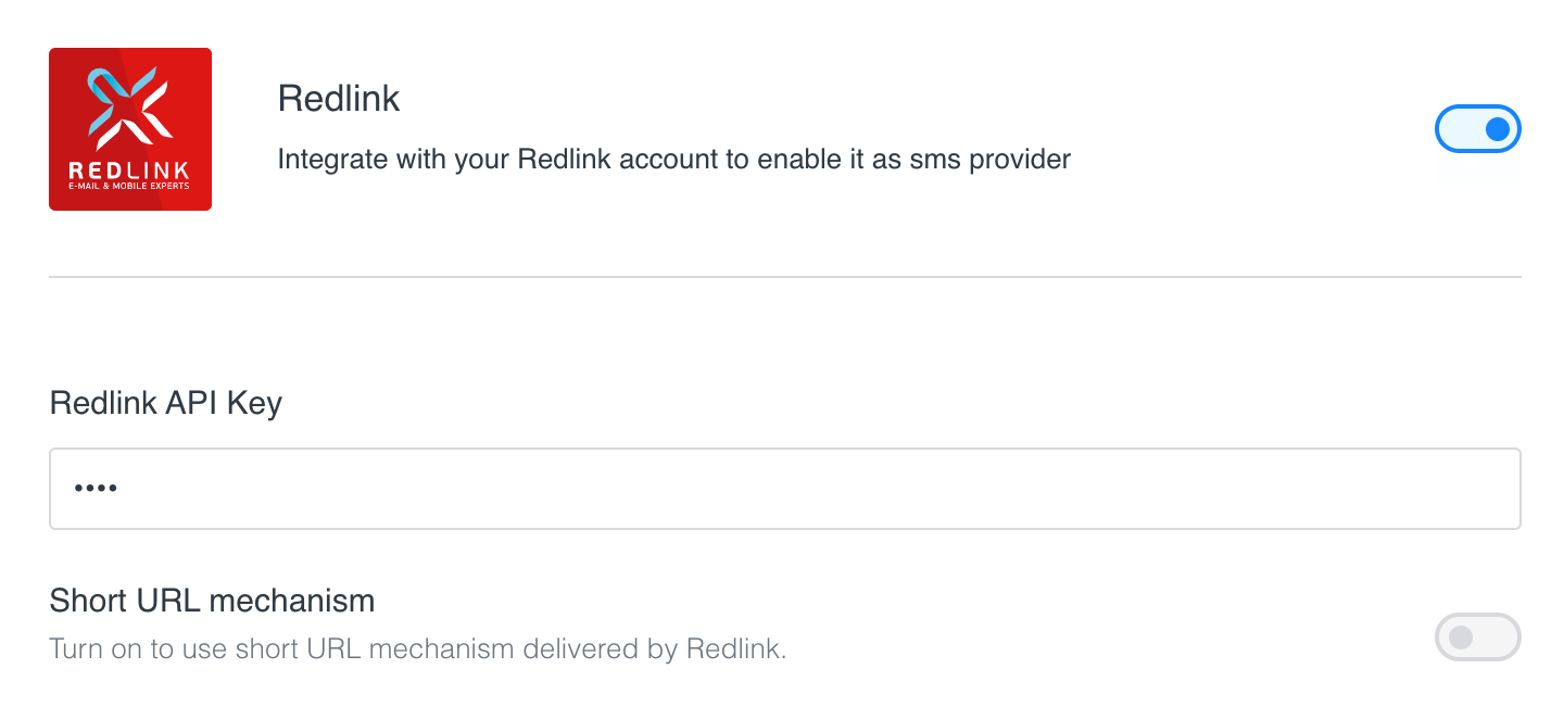 Redlink option to shorten URL