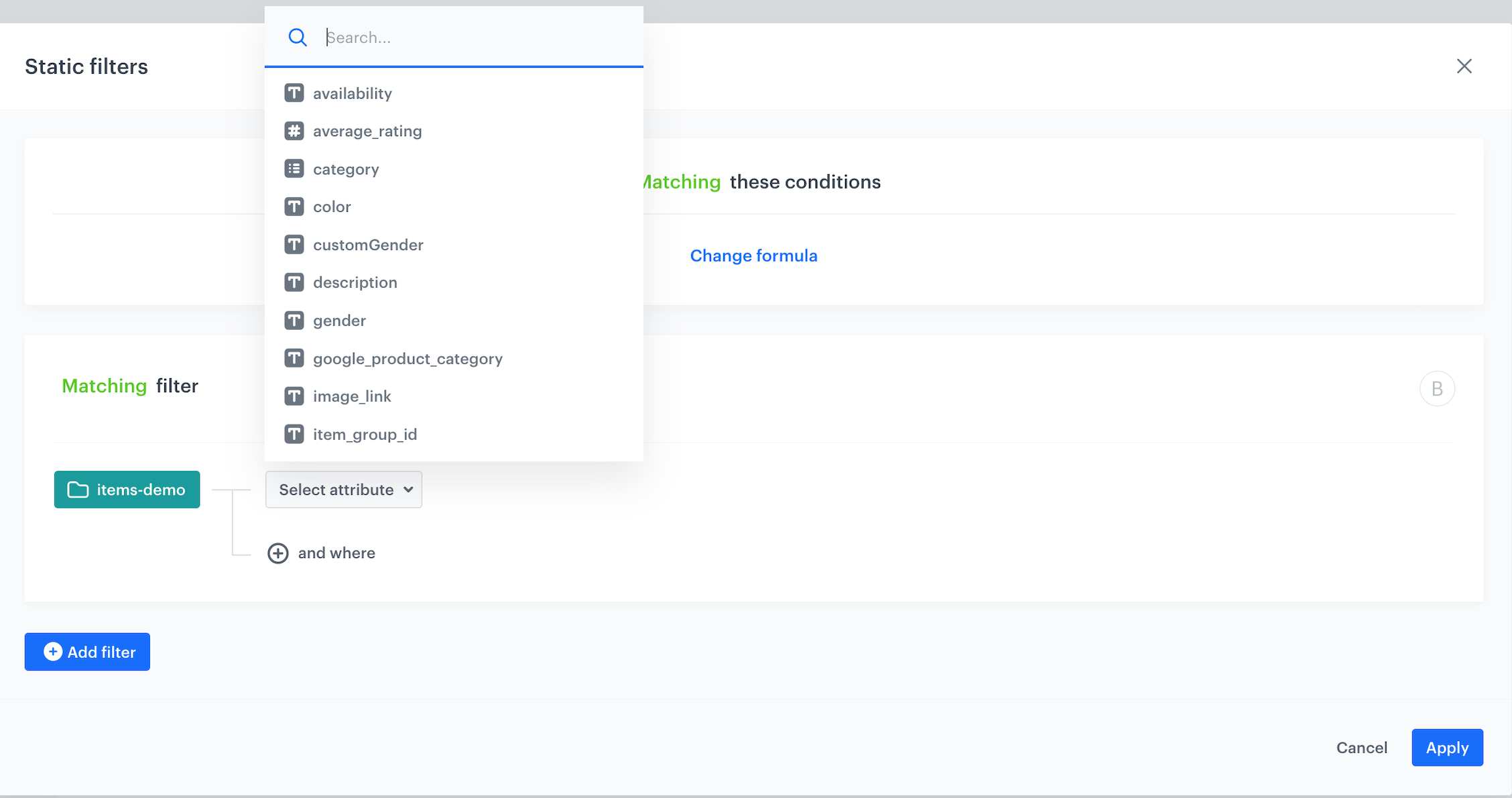 `Screenshot presenting attributes`