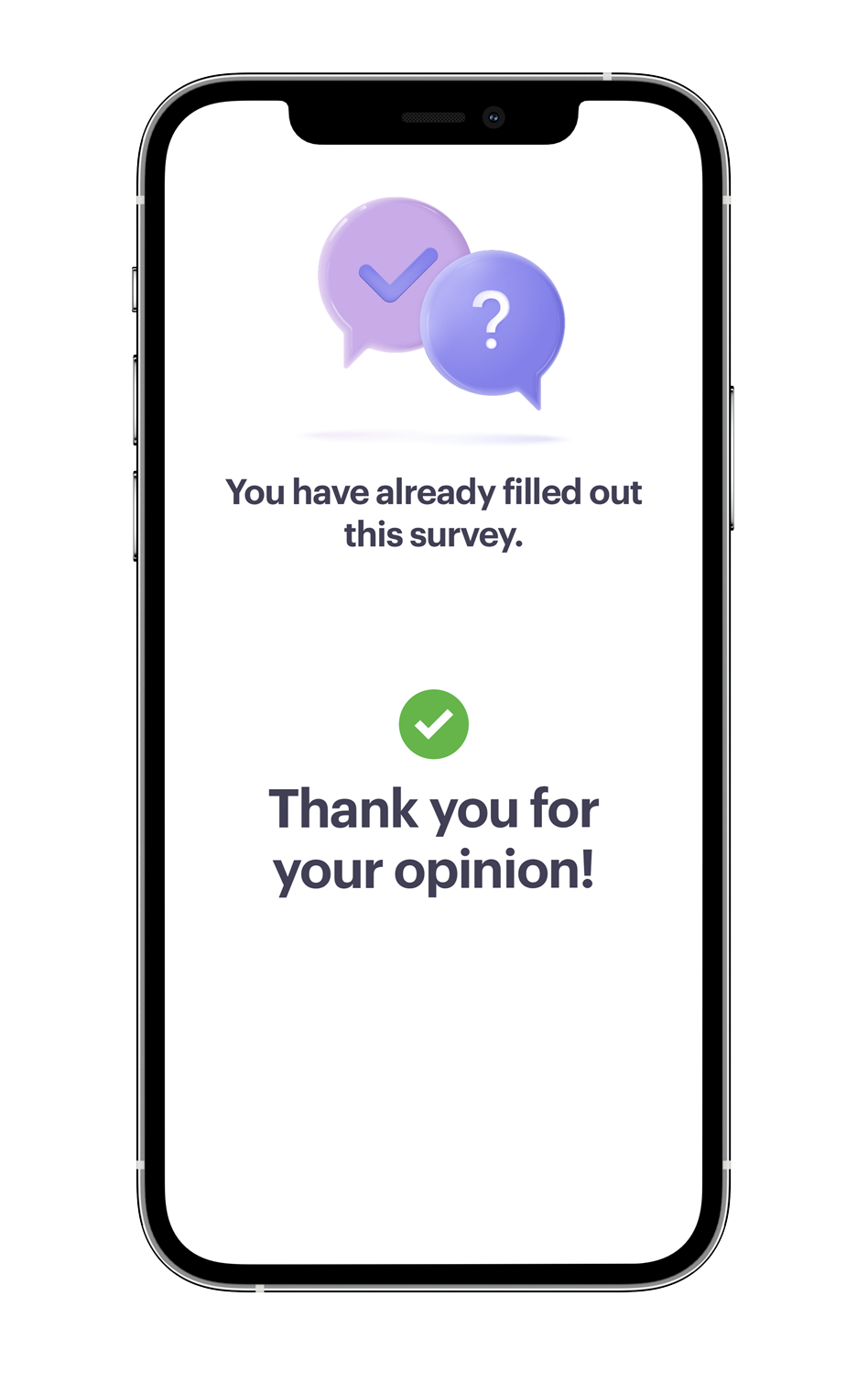 NPS survey - survey filled out